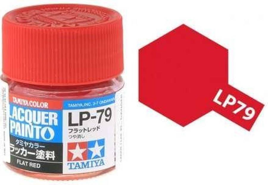 Tamiya LP-79 Red Matt Lacquer Paint 10ml Verf potje