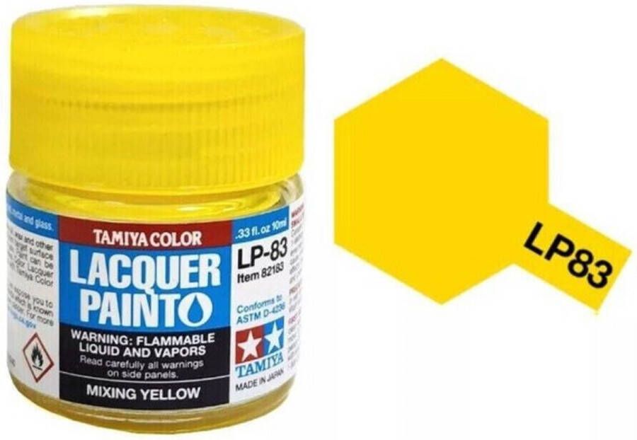 Tamiya LP-83 Mixing Yellow Lacquer Paint 10ml Verf potje