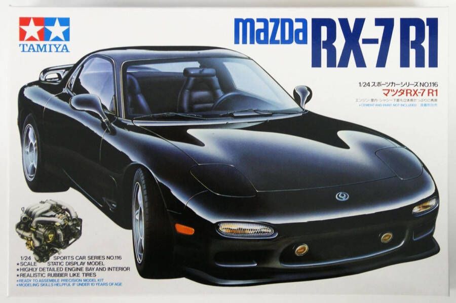 Tamiya Mazda RX-7 R1 24116 modelbouw pakket 1:24