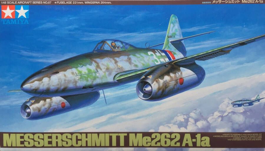 Tamiya Messerschmitt Me262 A-1a + Ammo by Mig lijm