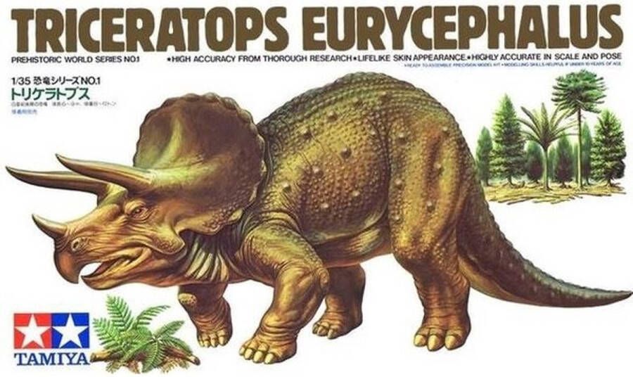 Tamiya Modelbouwpakket Dinosaurus Triceratops Eurycephalus