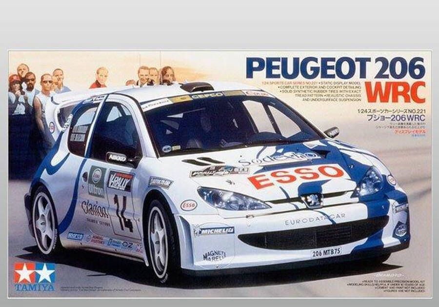 Tamiya Modelbouwpakket Peugeot 206 WRC