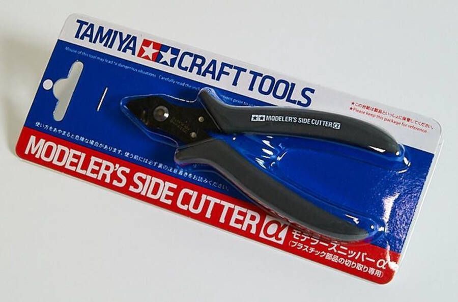 Tamiya Modeler's Side Cutter Gray Gereedschap Tang voor losknippen plastic onderdelen [#74093]