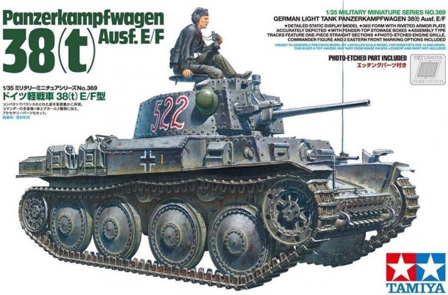 Tamiya Panzerkampfwagen 38t Ausf E F modelbouw pakket 1:35