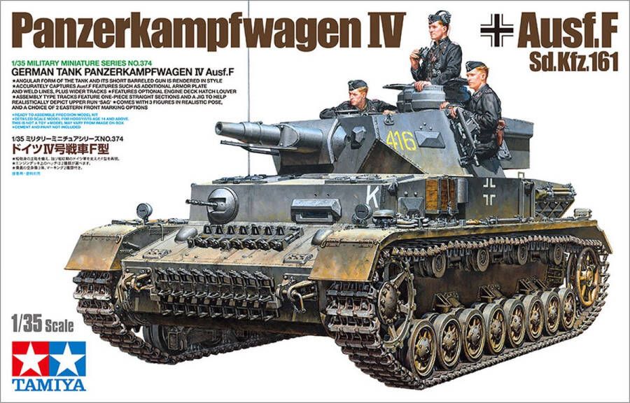 Tamiya Panzerkampfwagen IV Ausf. F Sd.KFZ.161 + Ammo by Mig lijm