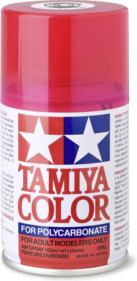 Tamiya PS-37 Translucent Red (spuitbus 100ml)