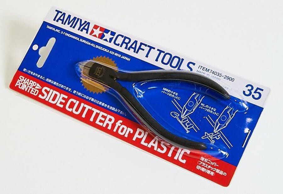 Tamiya Sharp Pointed Side Cutter Gereedschap voor losknippen plastic onderdelen [#74035]