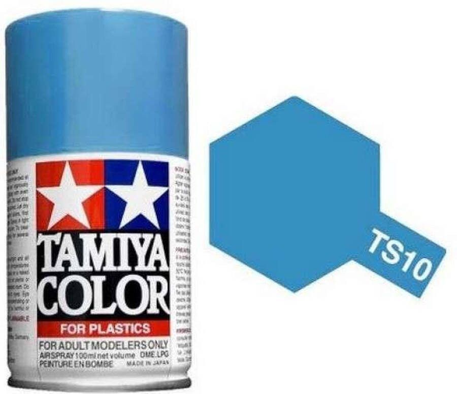Tamiya TS-10 French Blue Gloss Acryl Spray 100ml Verf spuitbus