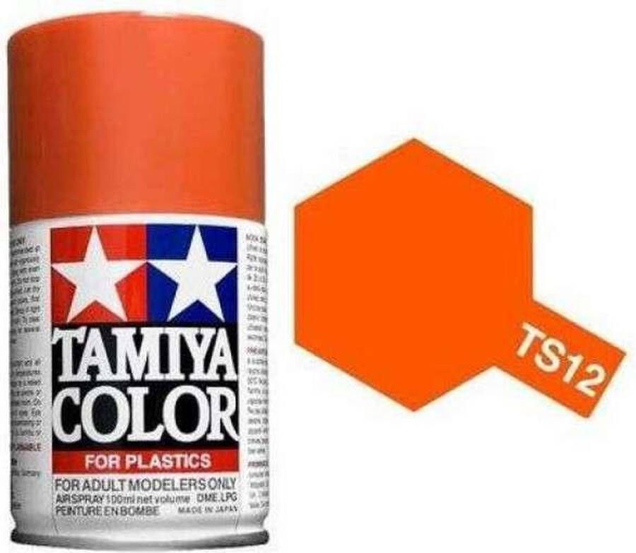 Tamiya TS-12 Orange Gloss Acryl Spray 100ml Verf spuitbus