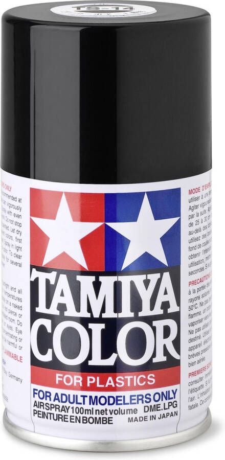 Tamiya TS-14 Black Gloss Acryl Spray 100ml Verf spuitbus