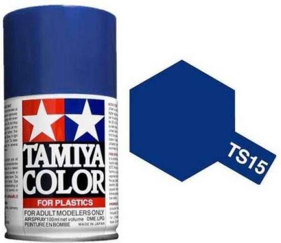 Tamiya TS-15 Blue Gloss Acryl Spray 100ml Verf spuitbus