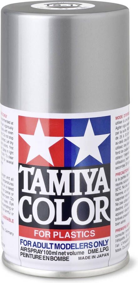 Tamiya TS-17 Aluminium Silver Gloss Acryl Spray 100ml Verf spuitbus