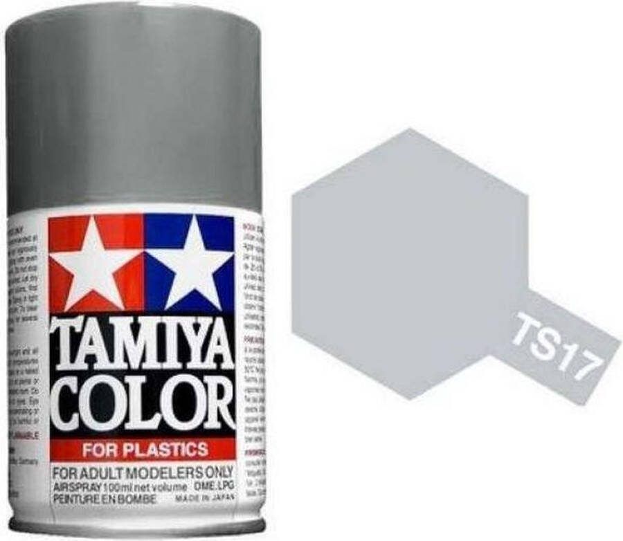 Tamiya TS-17 Aluminium Silver Gloss Acryl Spray 100ml Verf spuitbus