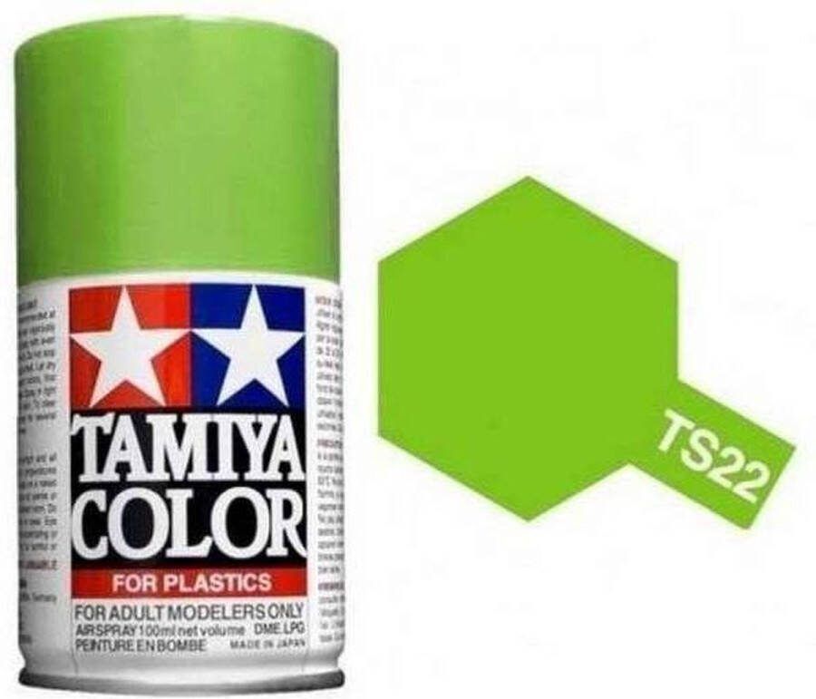 Tamiya TS-22 Light Green Gloss Acryl Spray 100ml Verf spuitbus