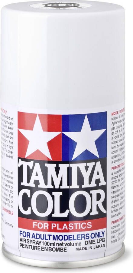 Tamiya TS-26 White Gloss Acryl Spray 100ml Verf spuitbus