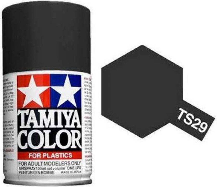 Tamiya TS-29 Black Satin Acryl Spray 100ml Verf spuitbus