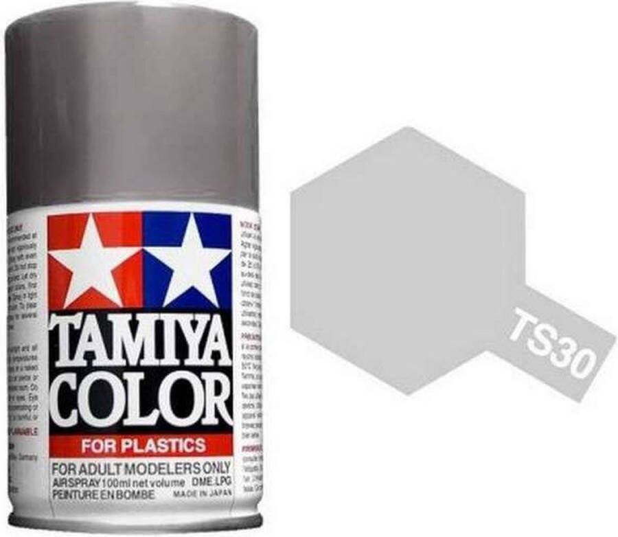 Tamiya TS-30 Silver Metallic Gloss Acryl Spray 100ml Verf spuitbus