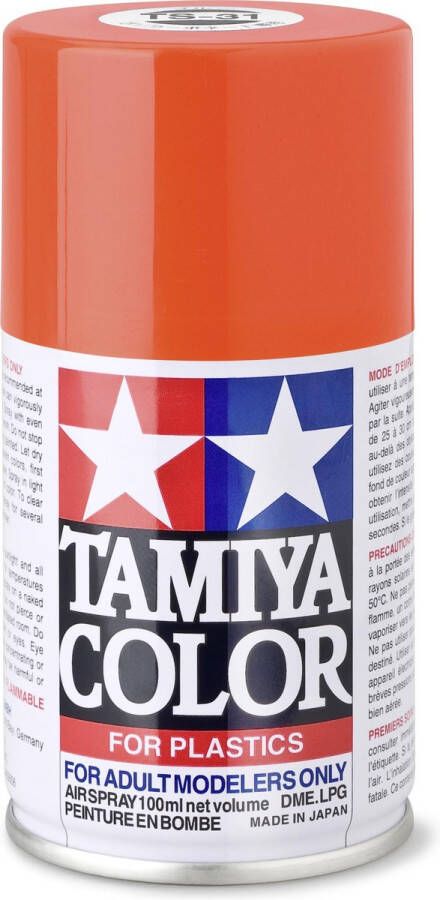 Tamiya TS-31 Bright Orange Gloss Acryl Spray 100ml Verf spuitbus