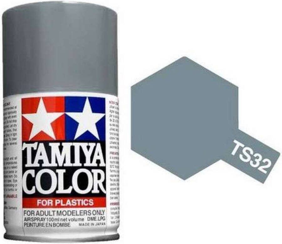 Tamiya TS-32 Haze Grey Matt Acryl Spray 100ml Verf spuitbus
