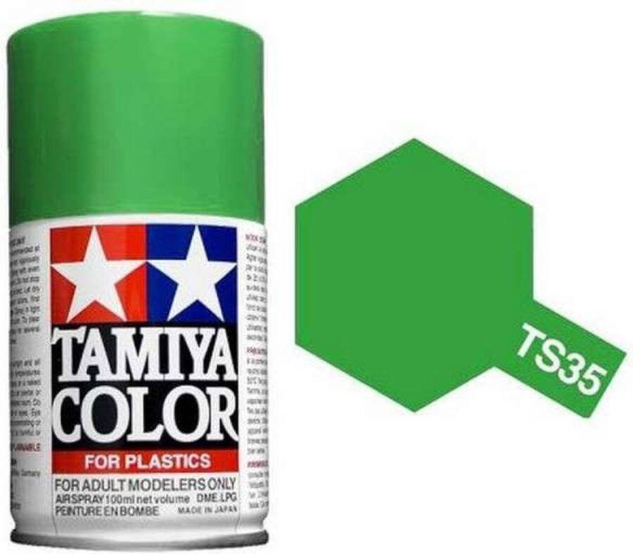 Tamiya TS-35 Park Green Gloss Acryl Spray 100ml Verf spuitbus