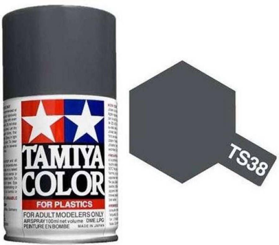 Tamiya TS-38 Gun Metal Satin Acryl Spray 100ml Verf spuitbus