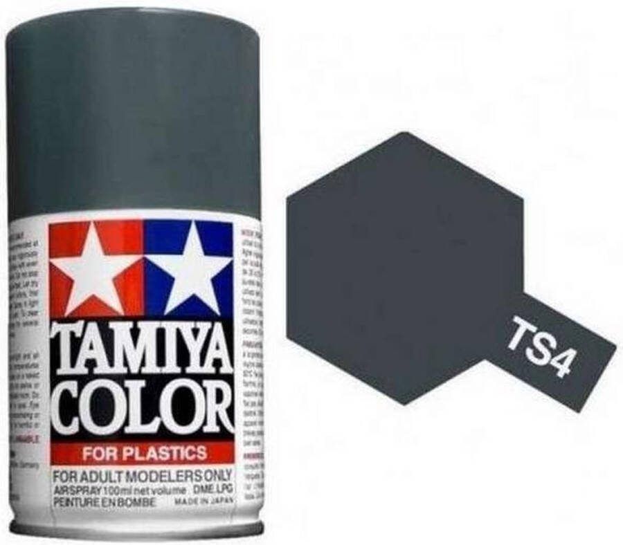 Tamiya TS-4 German Grey Matt Acryl Spray 100ml Verf spuitbus