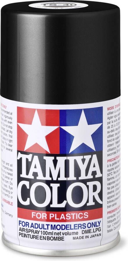 Tamiya TS-40 Metallic Black Gloss Acryl Spray 100ml Verf spuitbus