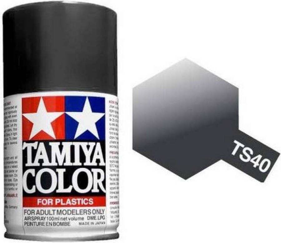 Tamiya TS-40 Metallic Black Gloss Acryl Spray 100ml Verf spuitbus