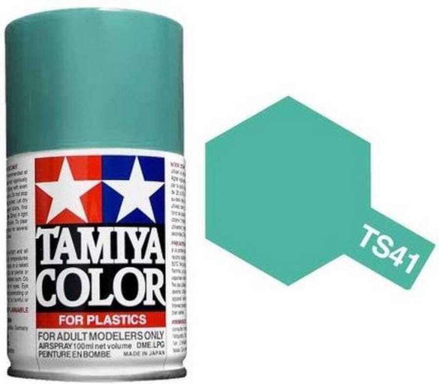 Tamiya TS-41 Coral Blue Gloss Acryl Spray 100ml Verf spuitbus
