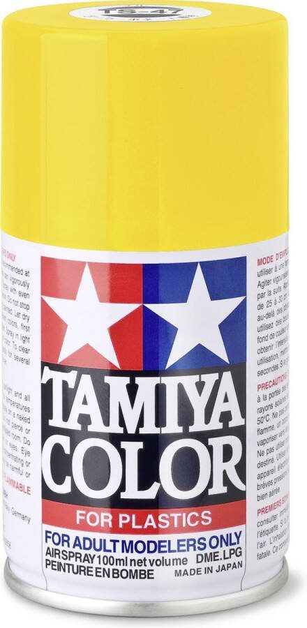 Tamiya TS-47 Chrome Yellow Gloss Acryl Spray 100ml Verf spuitbus