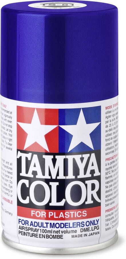 Tamiya TS-51 Racing Blue Gloss Acryl Spray 100ml Verf spuitbus