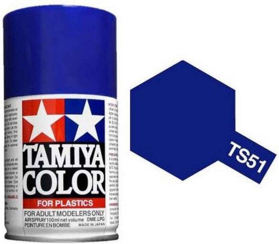 Tamiya TS-51 Racing Blue Gloss Acryl Spray 100ml Verf spuitbus