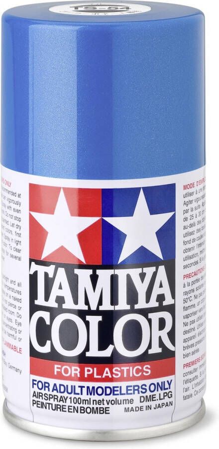 Tamiya TS-54 Light Blue Metallic Gloss Acryl Spray 100ml Verf spuitbus