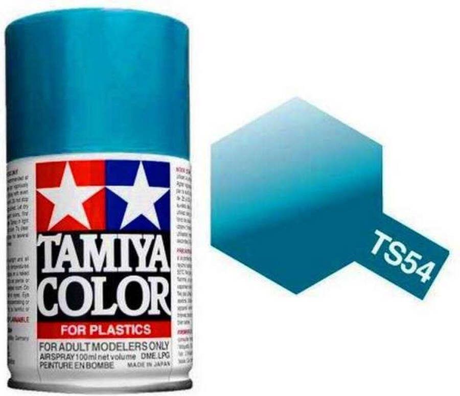 Tamiya TS-54 Light Blue Metallic Gloss Acryl Spray 100ml Verf spuitbus