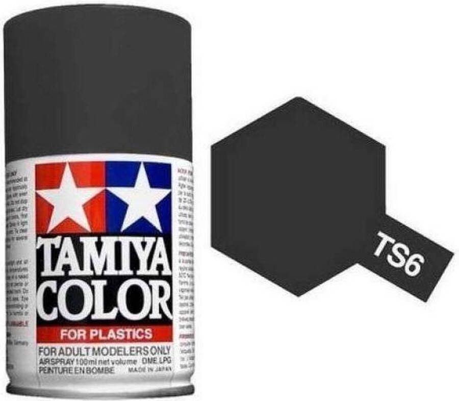 Tamiya TS-6 Black Matt Acryl Spray 100ml Verf spuitbus
