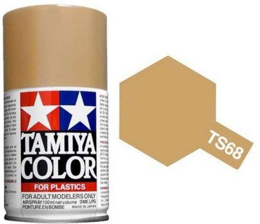 Tamiya TS-68 Wooden Deck Tan Light Brown Matt Acryl Spray 100ml Verf spuitbus