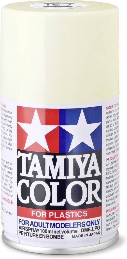 Tamiya TS-7 Racing White Gloss Acryl Spray 100ml Verf spuitbus