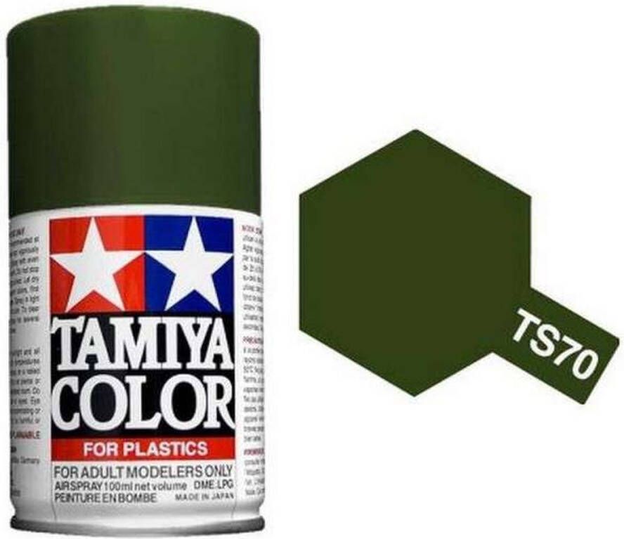 Tamiya TS-70 Olive Drab Matt Acryl Spray 100ml Verf spuitbus