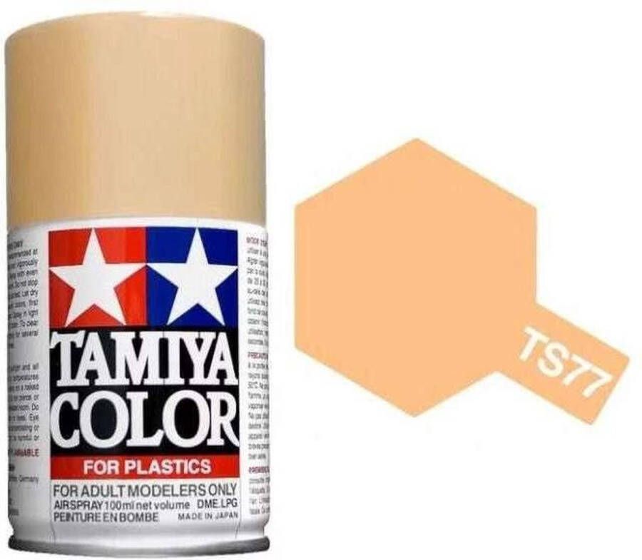 Tamiya TS-77 Flesh 2 Matt Acryl Spray 100ml Verf spuitbus