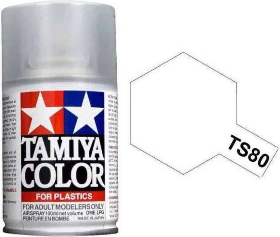 Tamiya TS-80 Clear Varnish Matt Acryl Spray 100ml Verf spuitbus