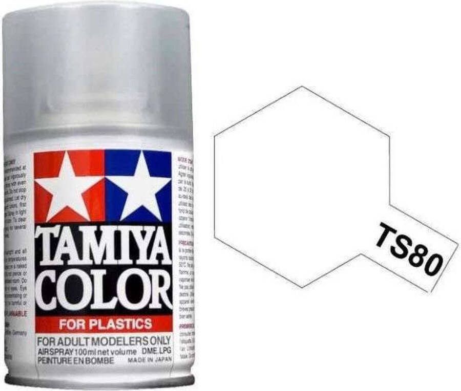 Tamiya TS-80 Clear Varnish Matt Acryl Spray 100ml Verf spuitbus
