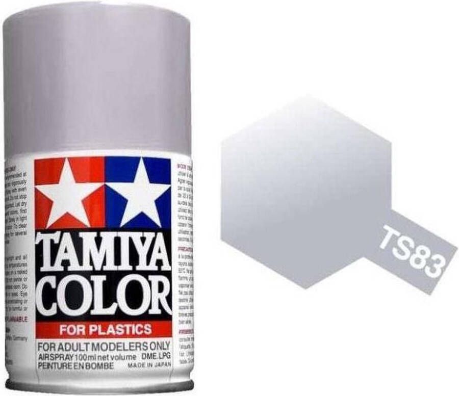 Tamiya TS-83 Silver Metallic Gloss Acryl Spray 100ml Verf spuitbus