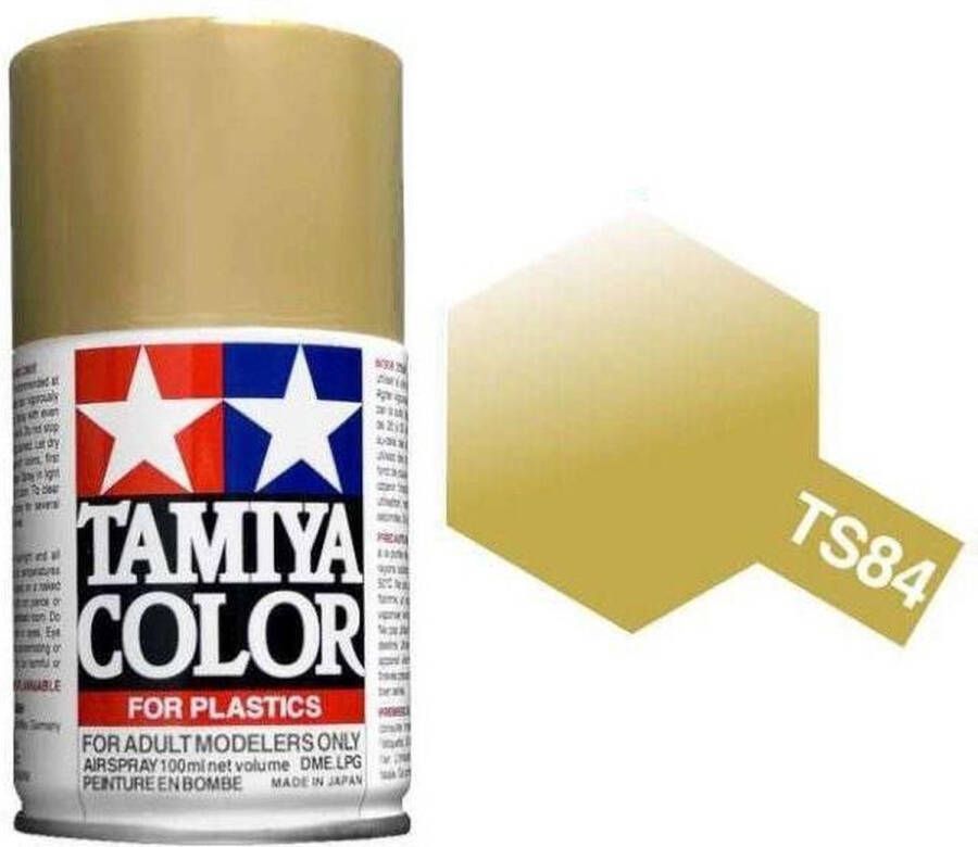 Tamiya TS-84 Gold Metallic Gloss Acryl Spray 100ml Verf spuitbus