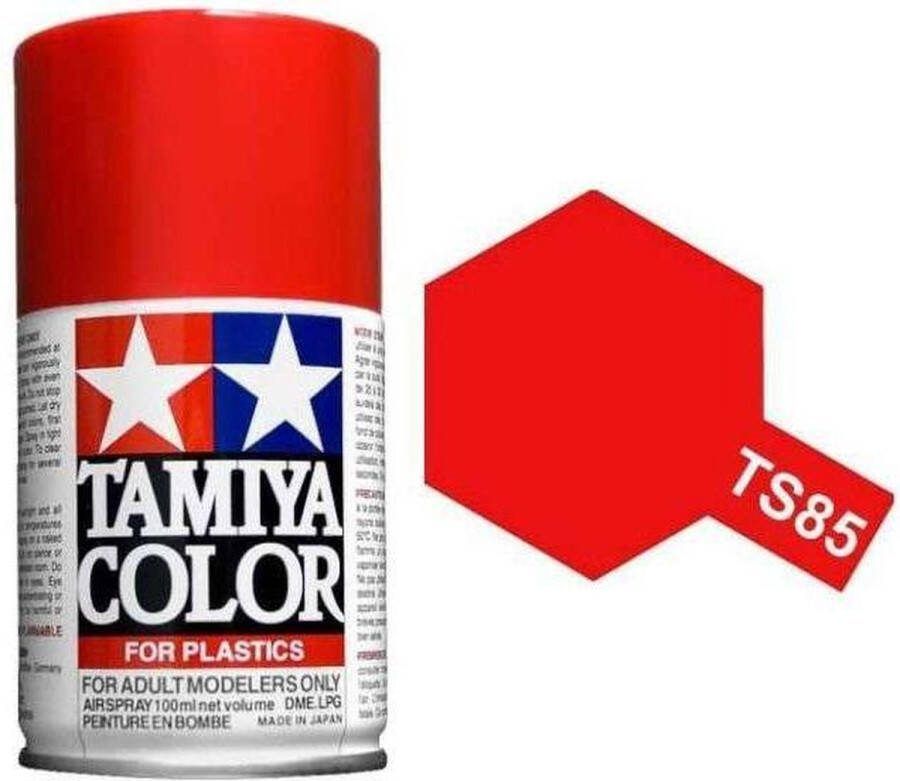 Tamiya TS-85 Brilliant Ferrari Mica Red Gloss Acryl Spray 100ml Verf spuitbus