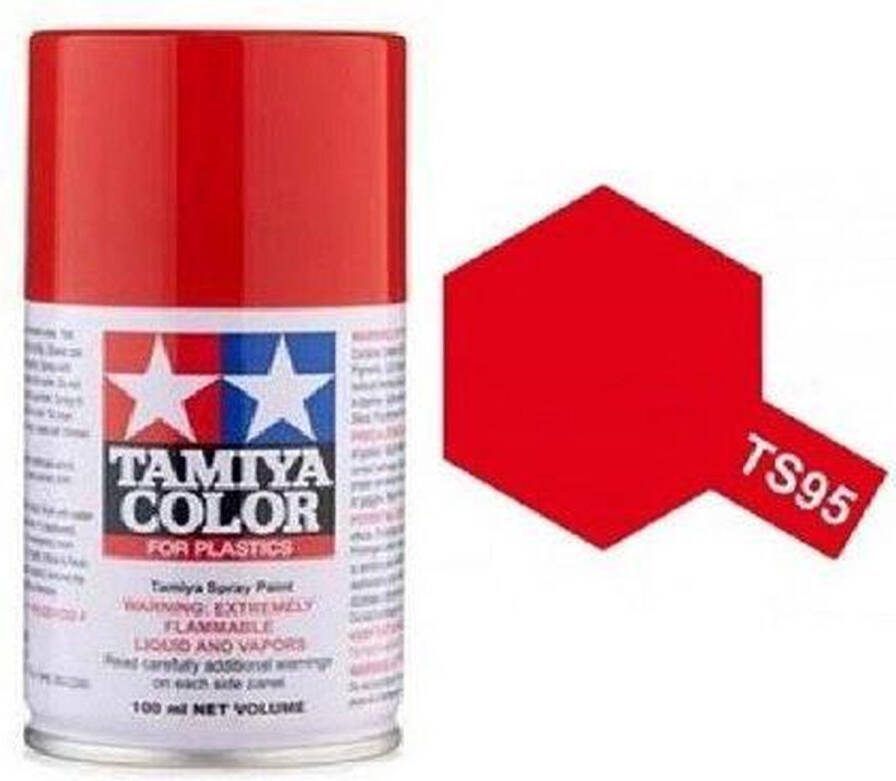 Tamiya TS-95 Pure Red Metallic Gloss Acryl Spray 100ml Verf spuitbus