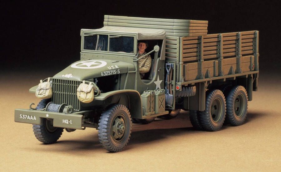 Tamiya TUS 2.5 ton 6x6 Cargo Truck + Ammo by Mig lijm