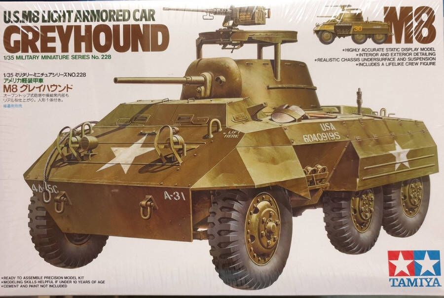 Tamiya US. M8 Greyhound Light Armored Car Modelbouwpakket