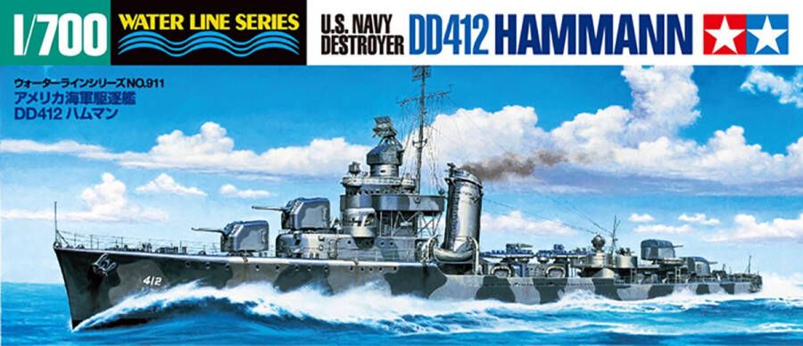 Tamiya U.S. Navy Destroyer DD412 Hammann + Ammo by Mig lijm