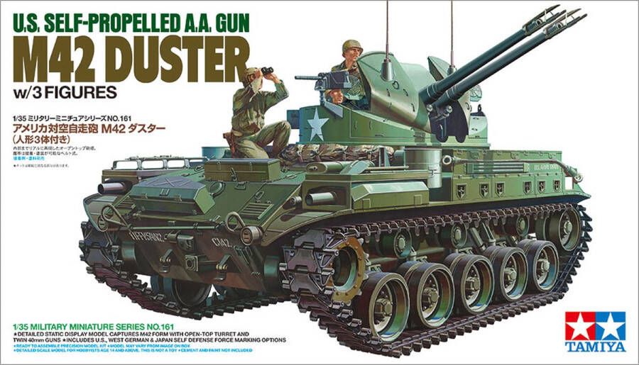 Tamiya U.S. Self-Propelled A.A. Gun M42 Duster (w 3 Figures) + Ammo by Mig lijm