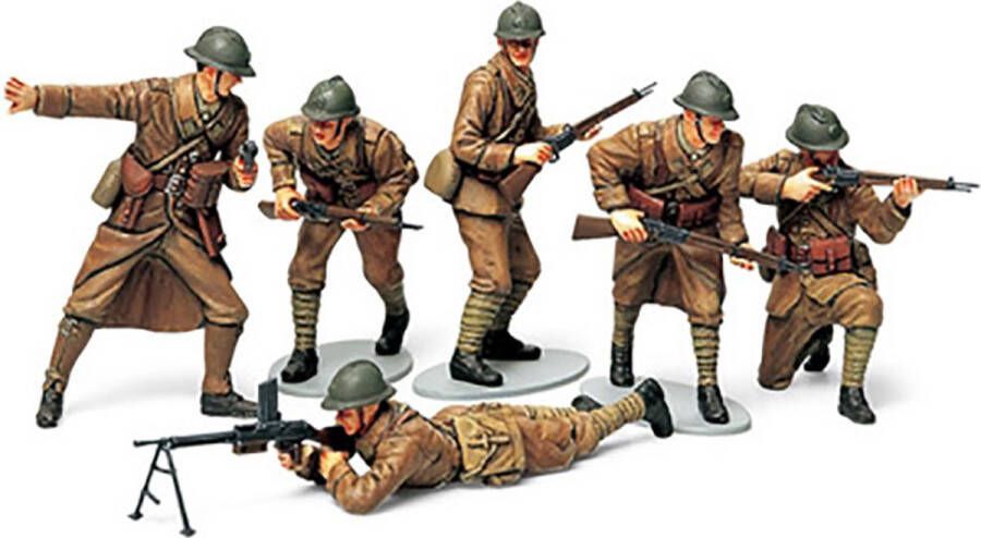 Tamiya WWII French Infantry Set + Ammo by Mig lijm
